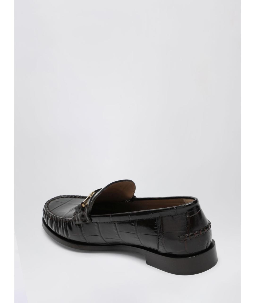 FERRAGAMO Коричневые лоферы, фото 2