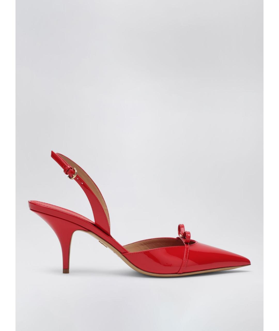 FERRAGAMO Красные туфли из лакированной кожи, фото 4