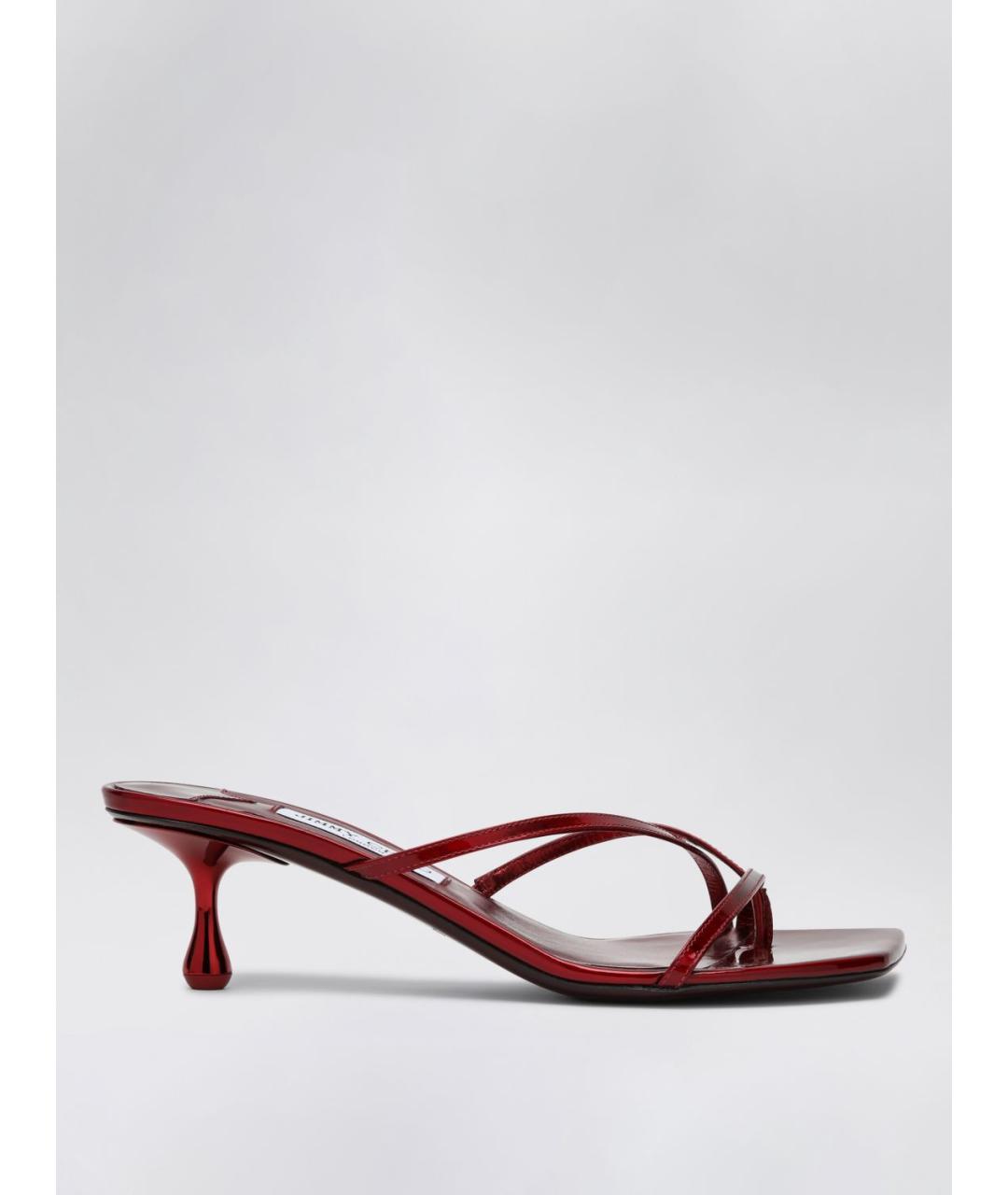 JIMMY CHOO Бордовые босоножки, фото 5