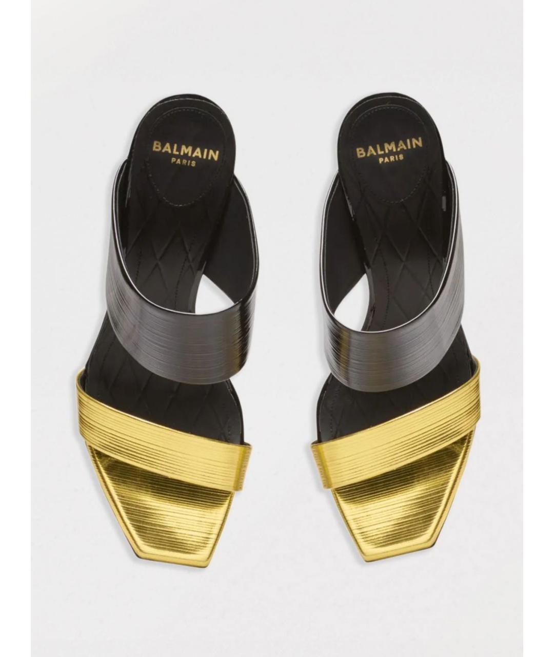 BALMAIN Черные босоножки, фото 5