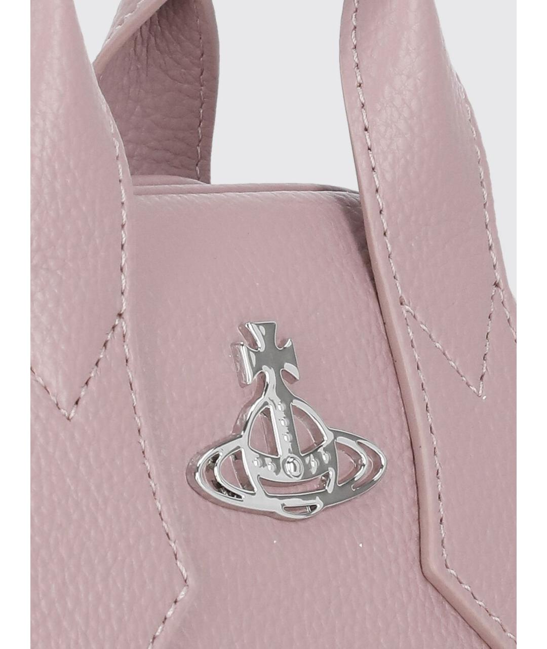 VIVIENNE WESTWOOD Розовая сумка с короткими ручками, фото 4