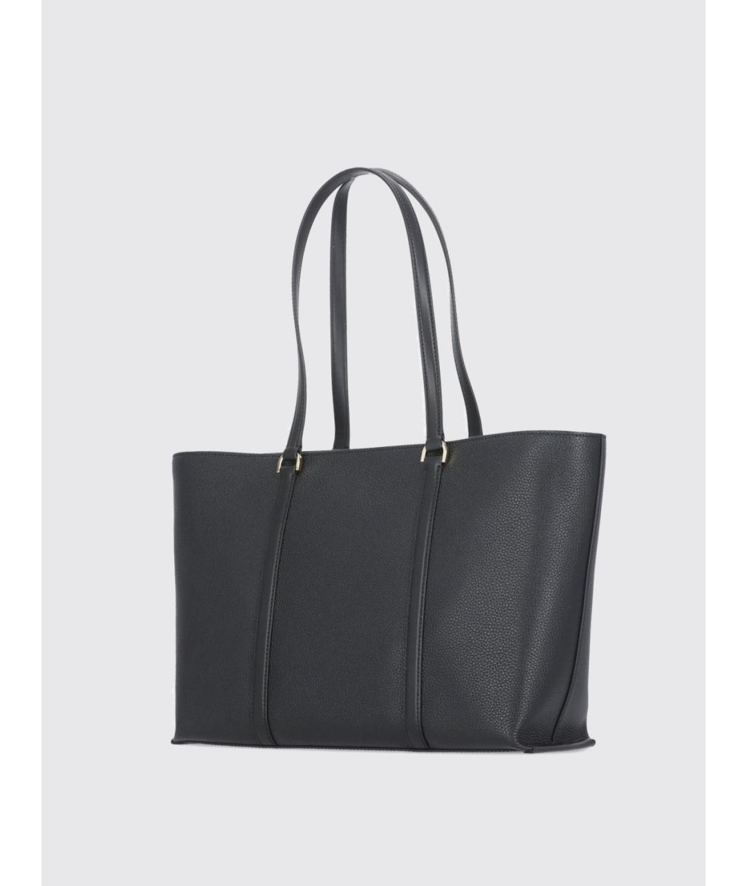 MICHAEL KORS Черная кожаная сумка тоут, фото 4