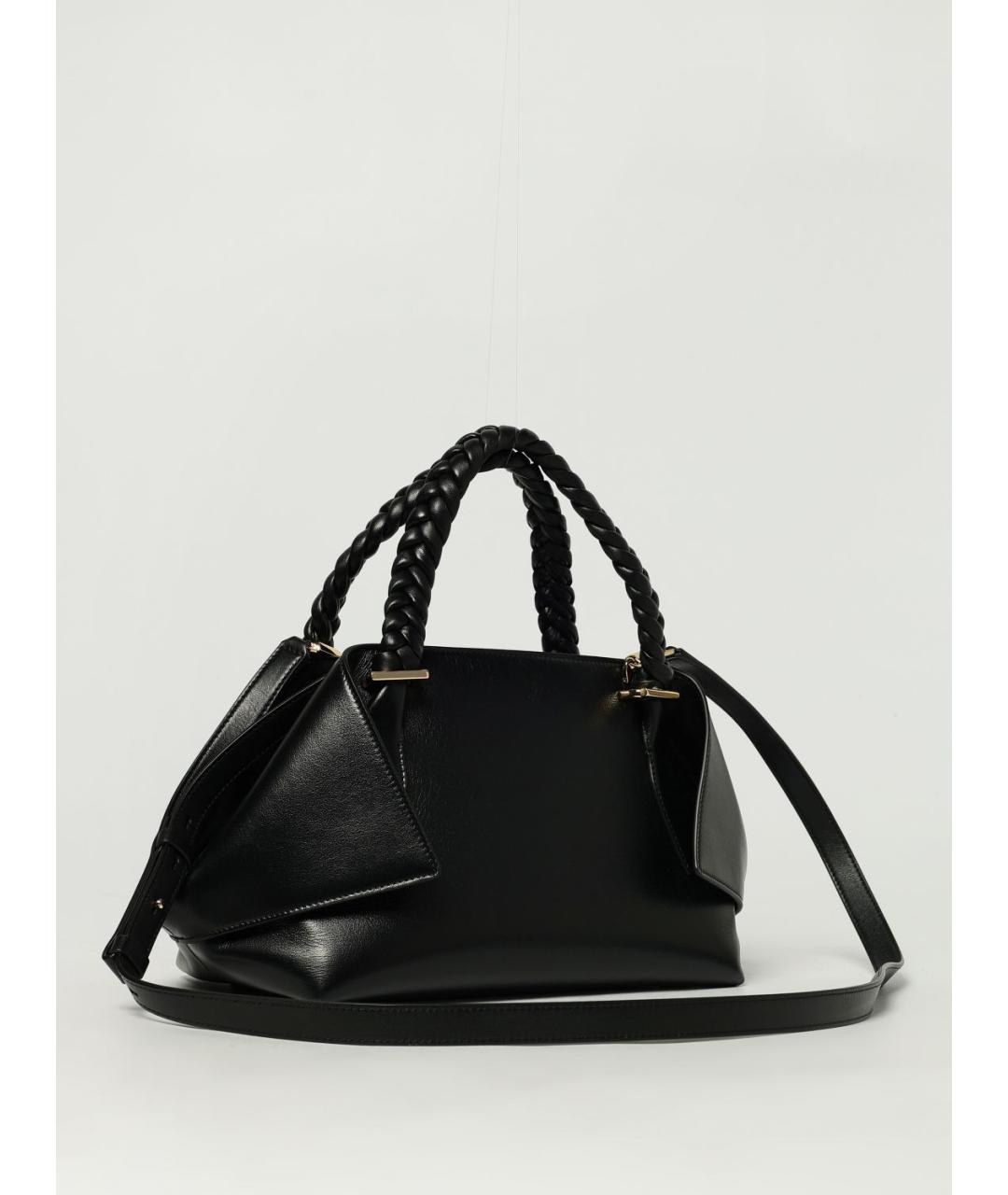 FERRAGAMO Черная кожаная сумка тоут, фото 3