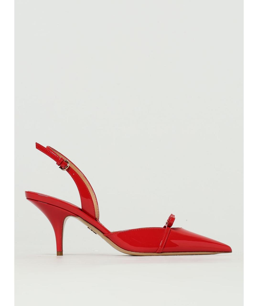 FERRAGAMO Красные туфли из лакированной кожи, фото 5