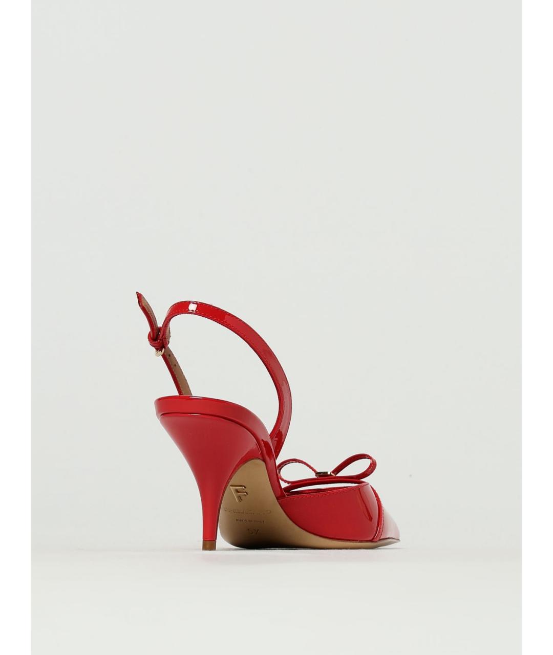 FERRAGAMO Красные туфли из лакированной кожи, фото 3
