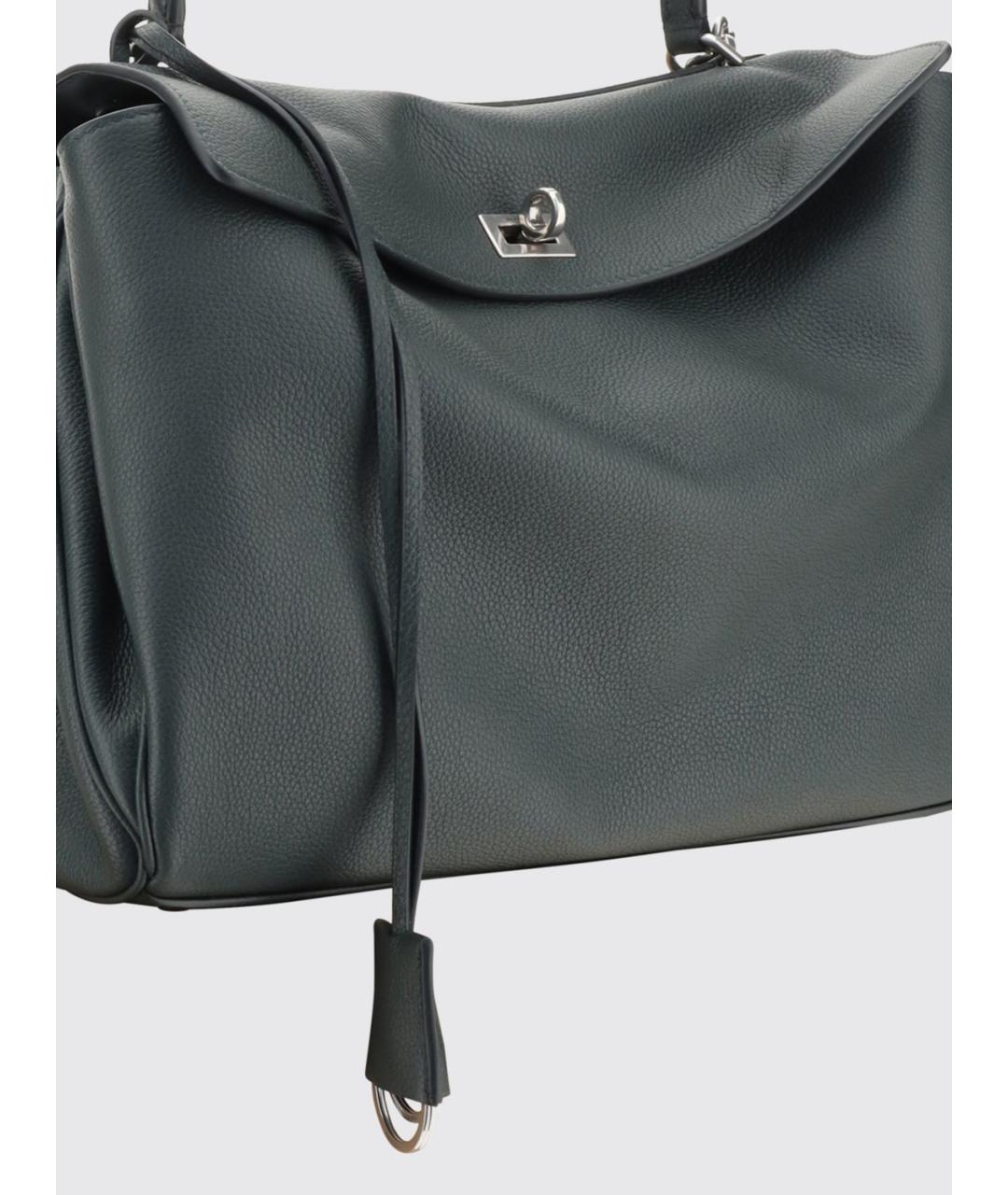 BALENCIAGA Зеленая кожаная сумка тоут, фото 3