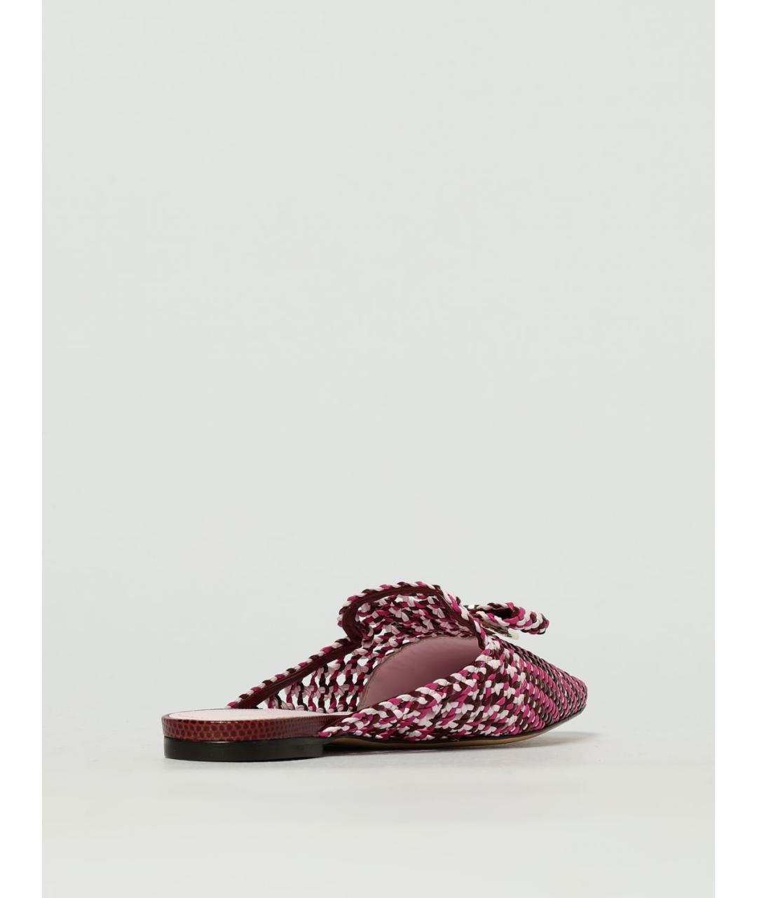 FERRAGAMO Розовые текстильные мюли, фото 3