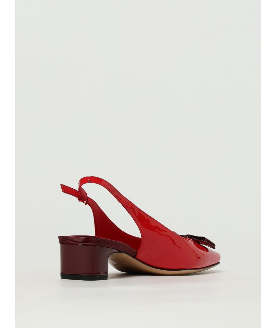 FERRAGAMO Красные туфли из лакированной кожи, фото 3