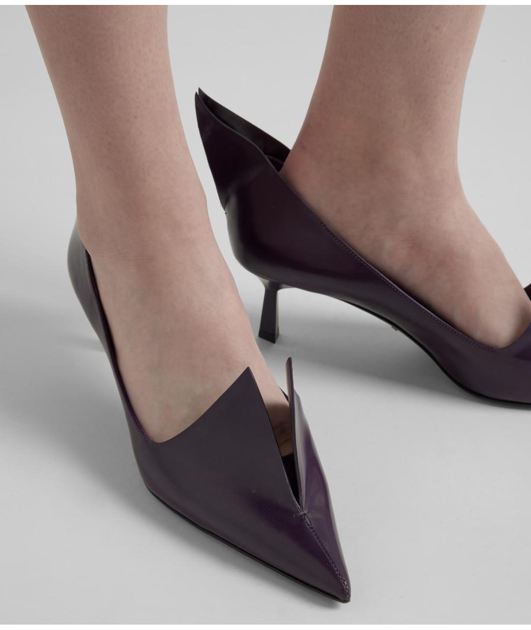PRADA Фиолетовые туфли, фото 5