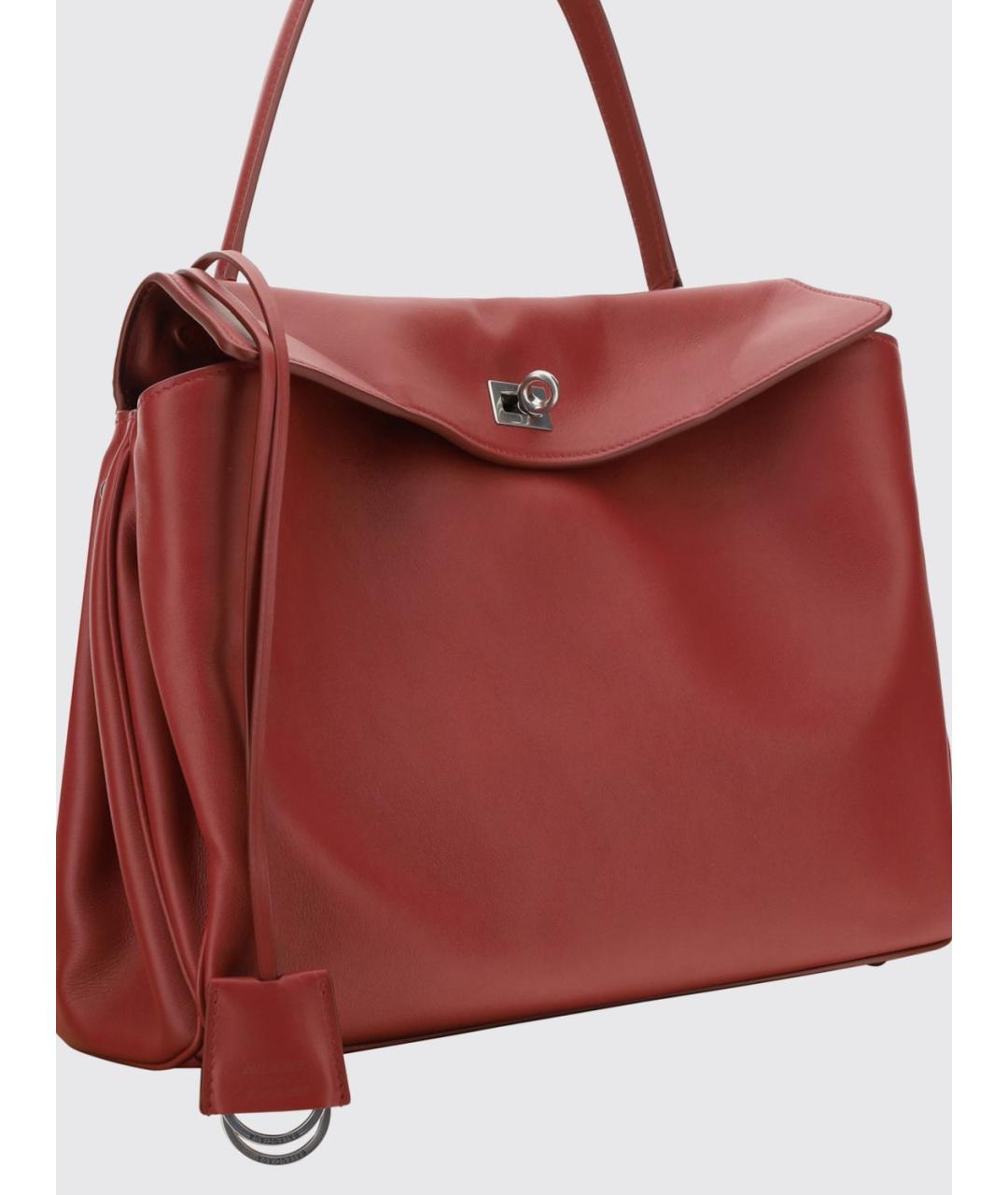 BALENCIAGA Красная кожаная сумка тоут, фото 3