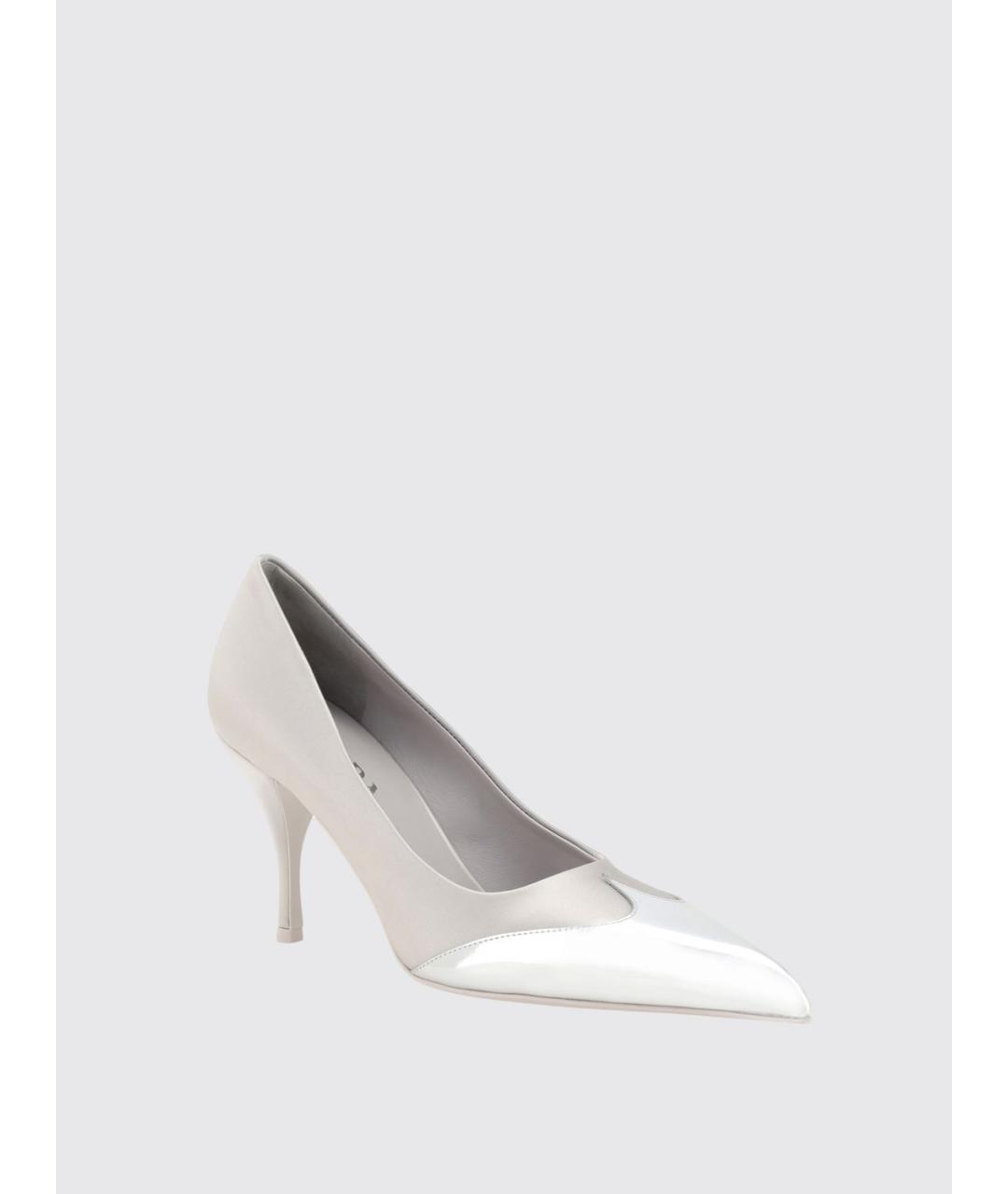 PRADA Серебряные текстильные туфли, фото 2