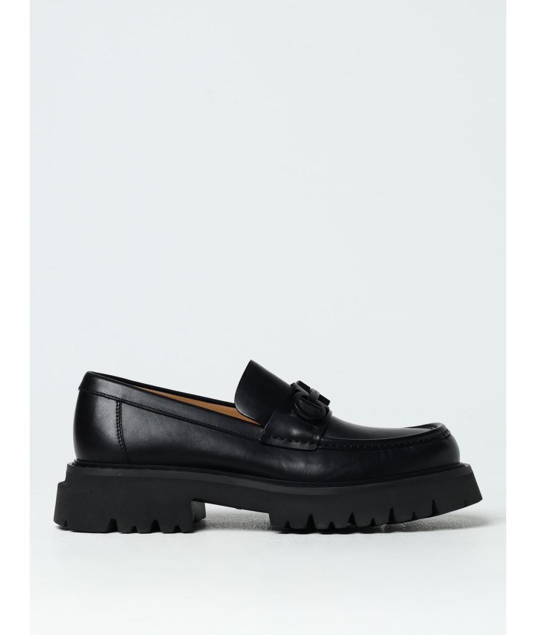 FERRAGAMO Черные лоферы, фото 5