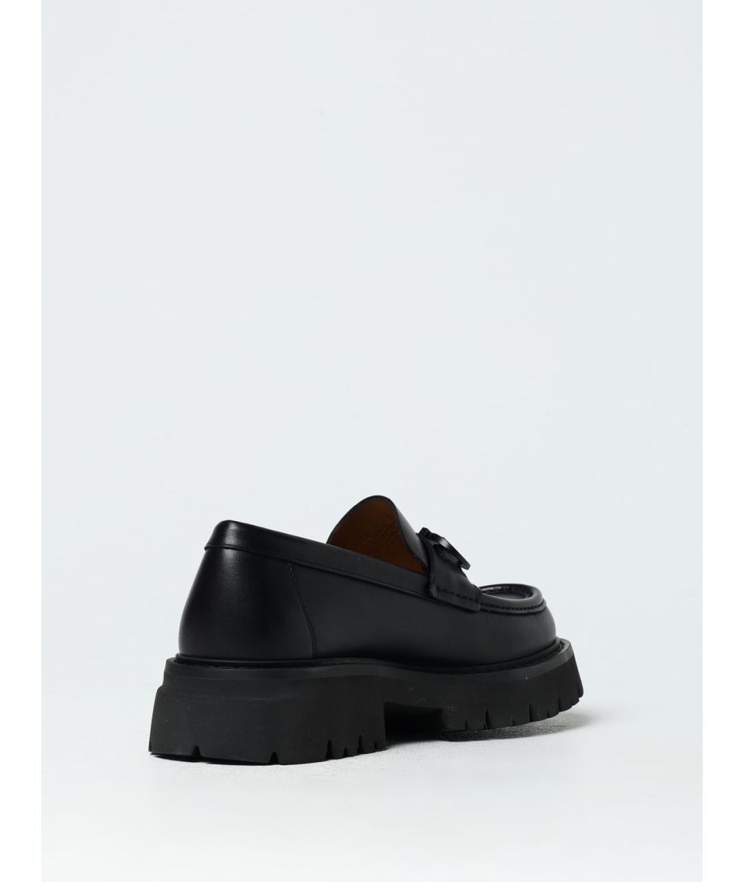 FERRAGAMO Черные лоферы, фото 3