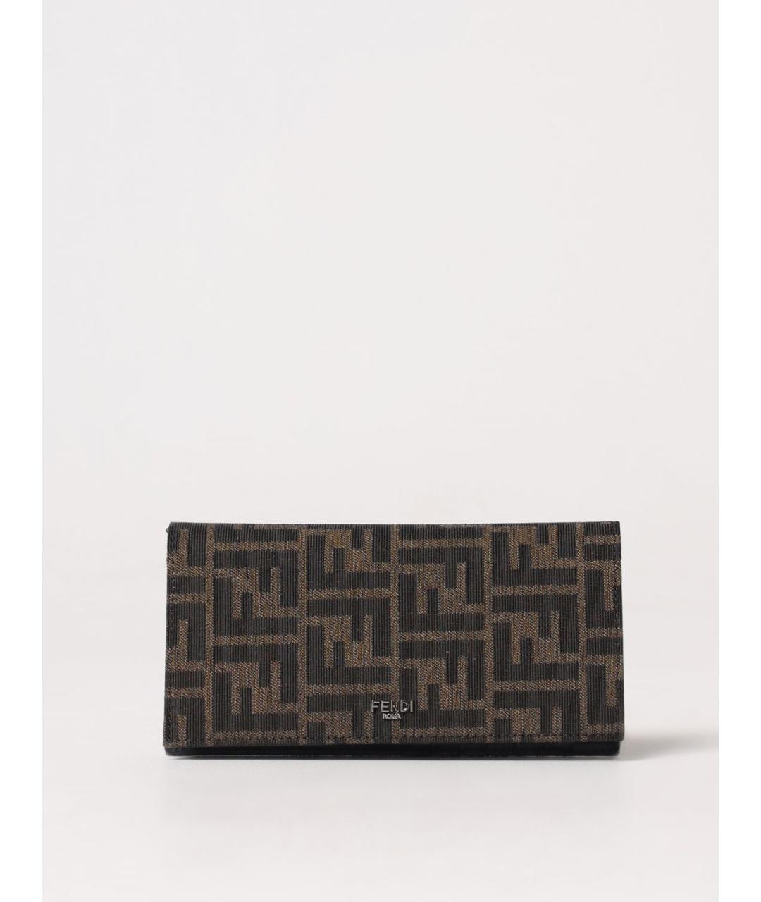 FENDI Коричневый кошелек, фото 4