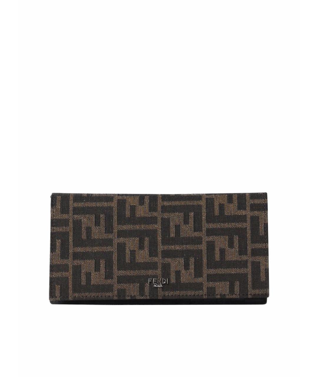 FENDI Коричневый кошелек, фото 1