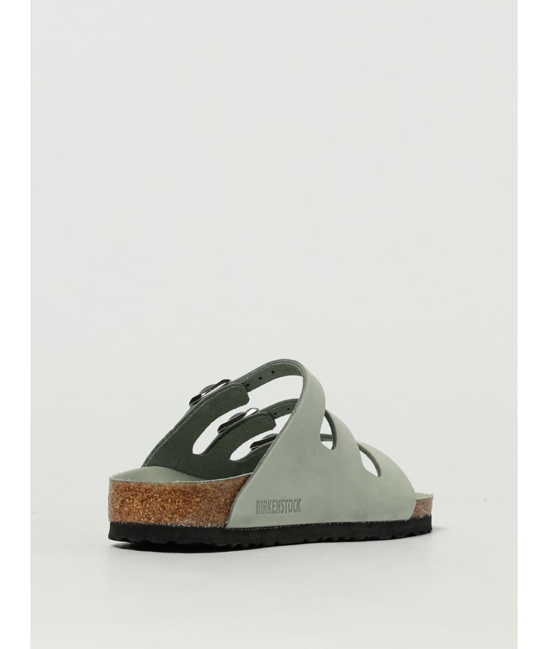 BIRKENSTOCK Зеленые шлепанцы, фото 3