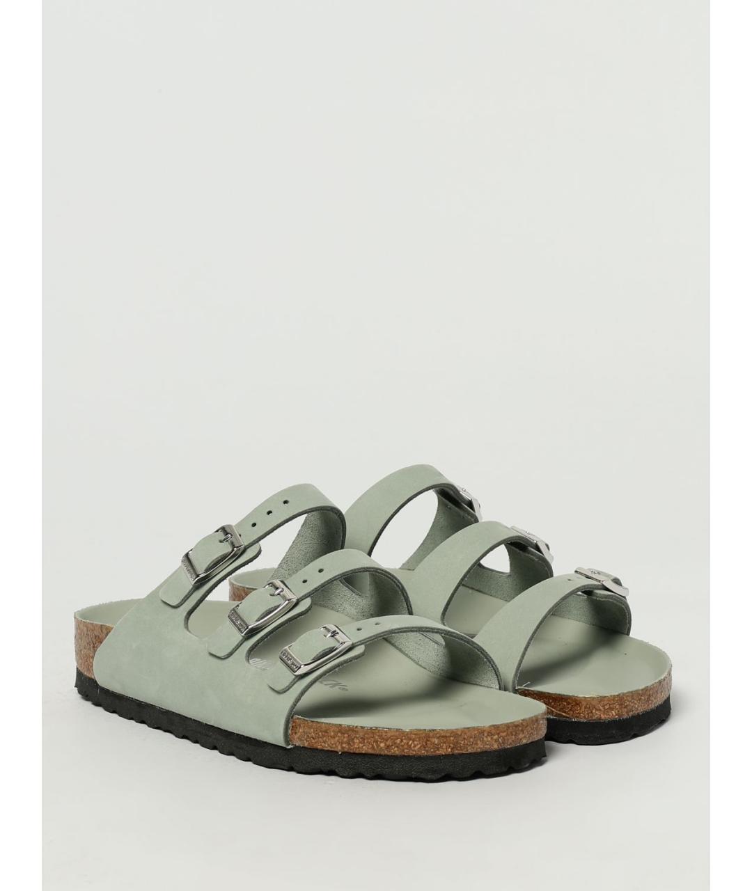 BIRKENSTOCK Зеленые шлепанцы, фото 2