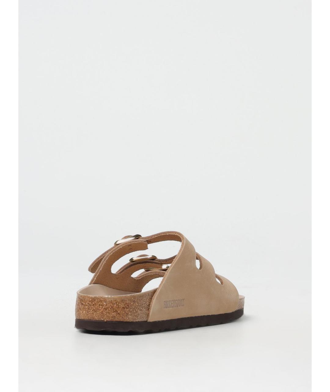 BIRKENSTOCK Бежевые шлепанцы, фото 3