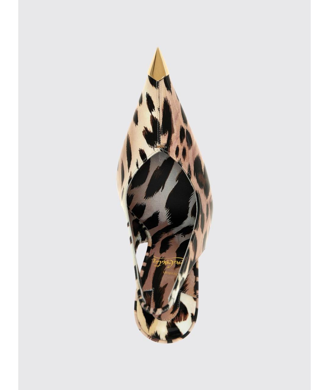 CHRISTIAN LOUBOUTIN Мульти текстильные туфли, фото 4
