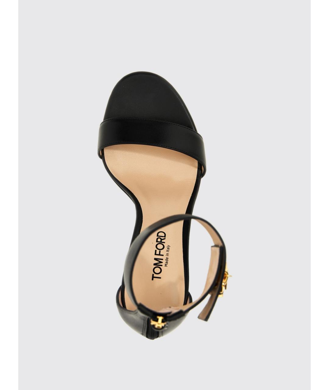 TOM FORD Черные босоножки, фото 4