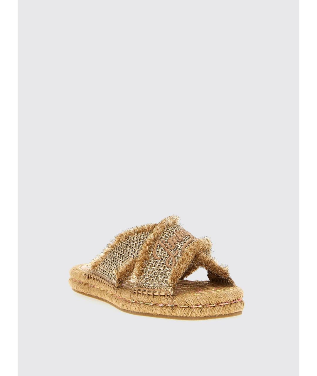 JIMMY CHOO Золотые босоножки, фото 2