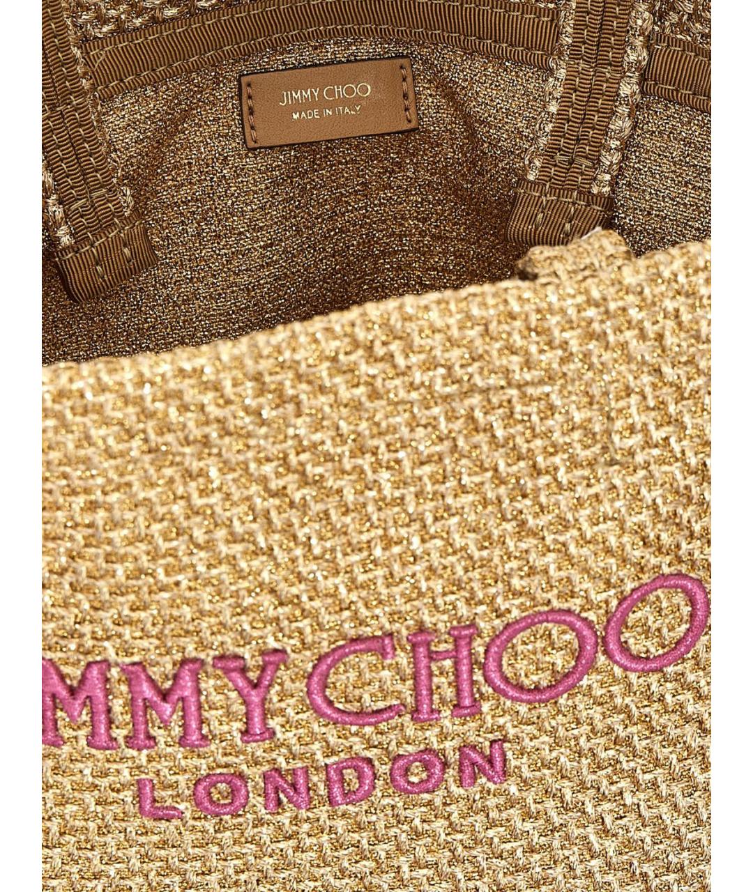 JIMMY CHOO Золотая сумка через плечо, фото 4