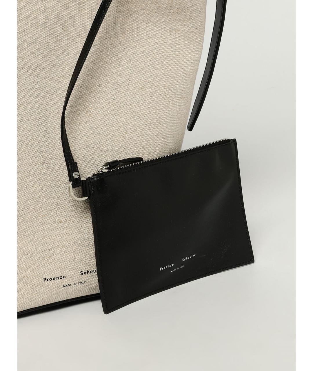 PROENZA SCHOULER Бежевая тканевая сумка тоут, фото 4