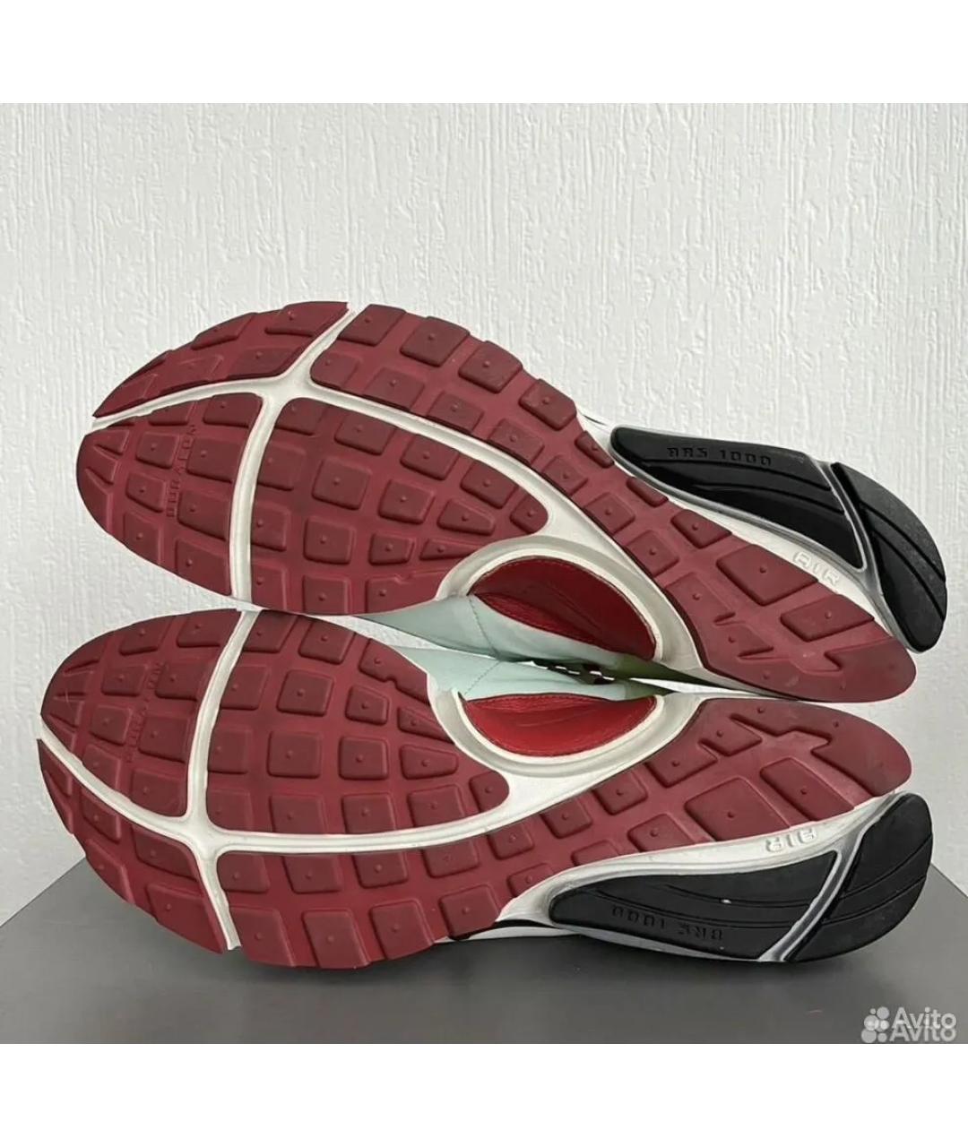 NIKE Зеленые синтетические низкие кроссовки / кеды, фото 5
