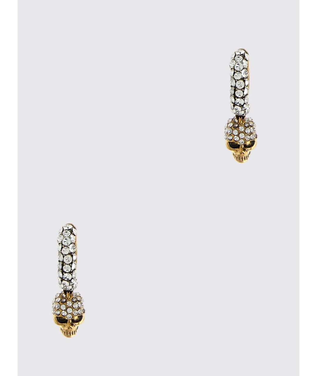 ALEXANDER MCQUEEN Золотые металлические серьги, фото 4