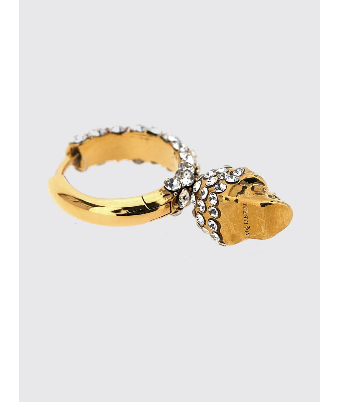 ALEXANDER MCQUEEN Золотые металлические серьги, фото 3