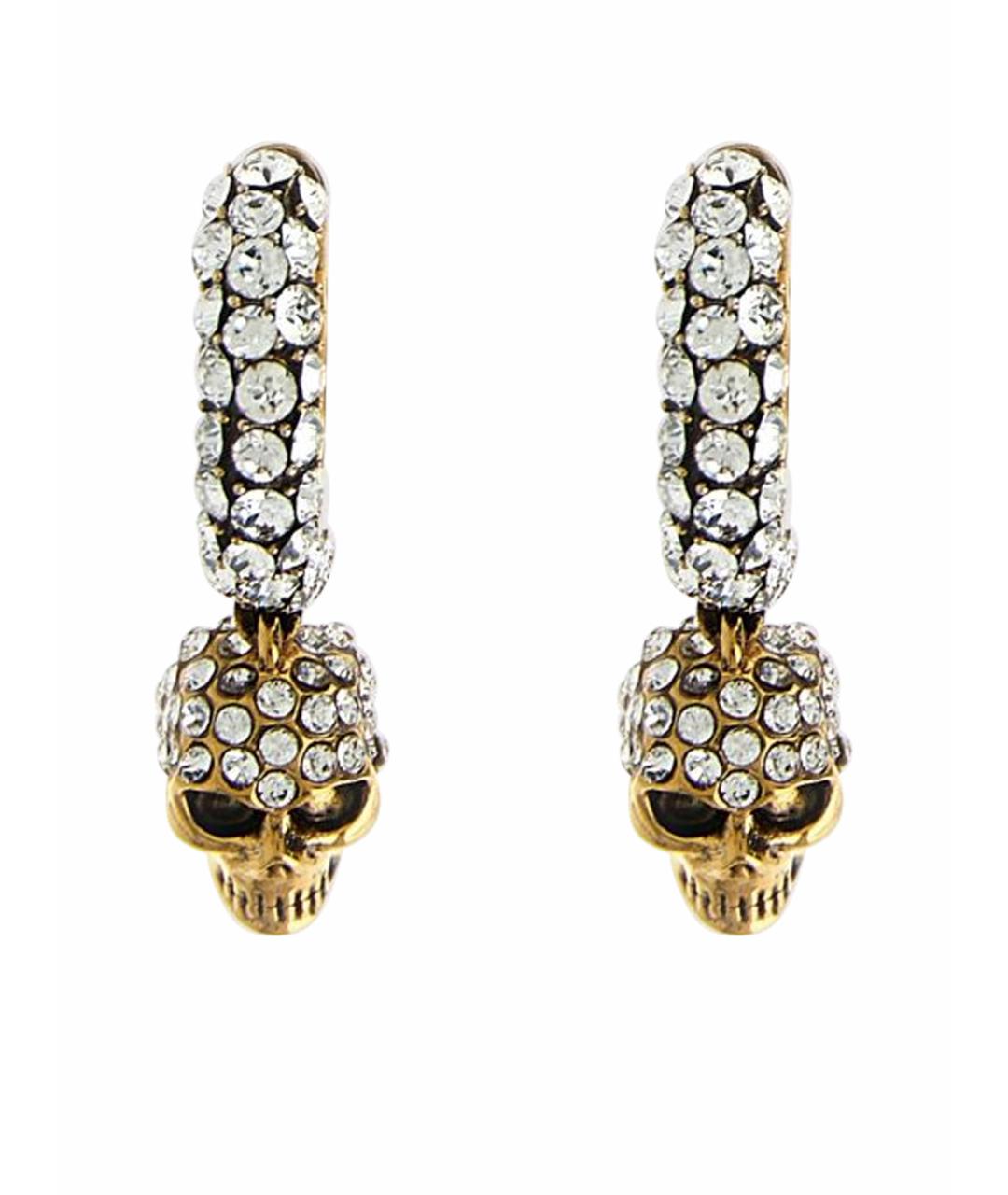 ALEXANDER MCQUEEN Золотые металлические серьги, фото 1