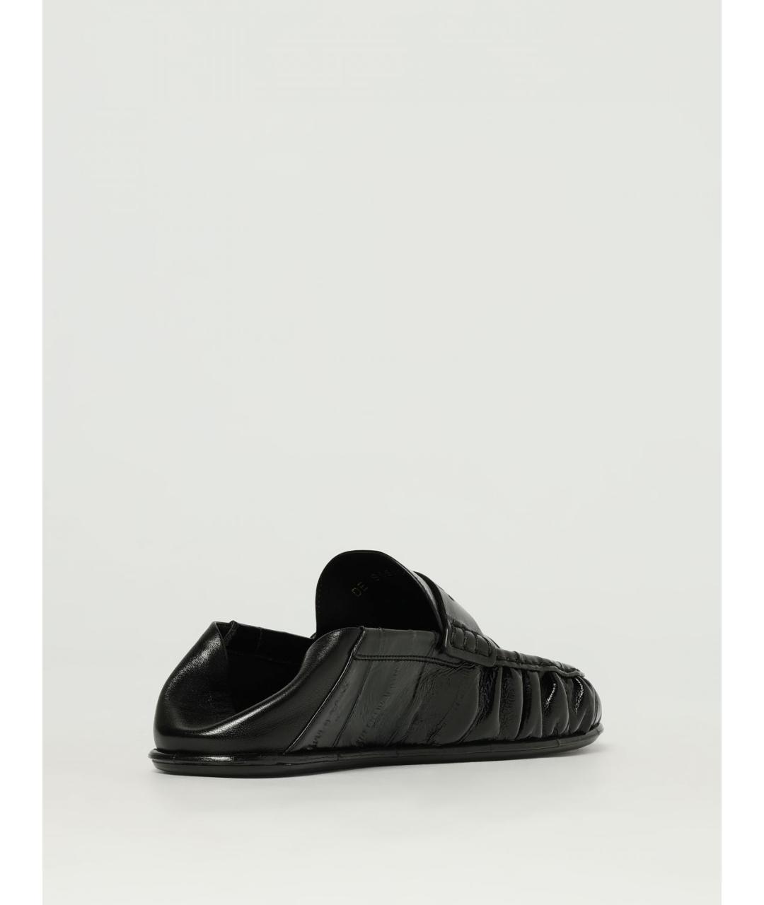 SAINT LAURENT Черные кожаные лоферы, фото 3