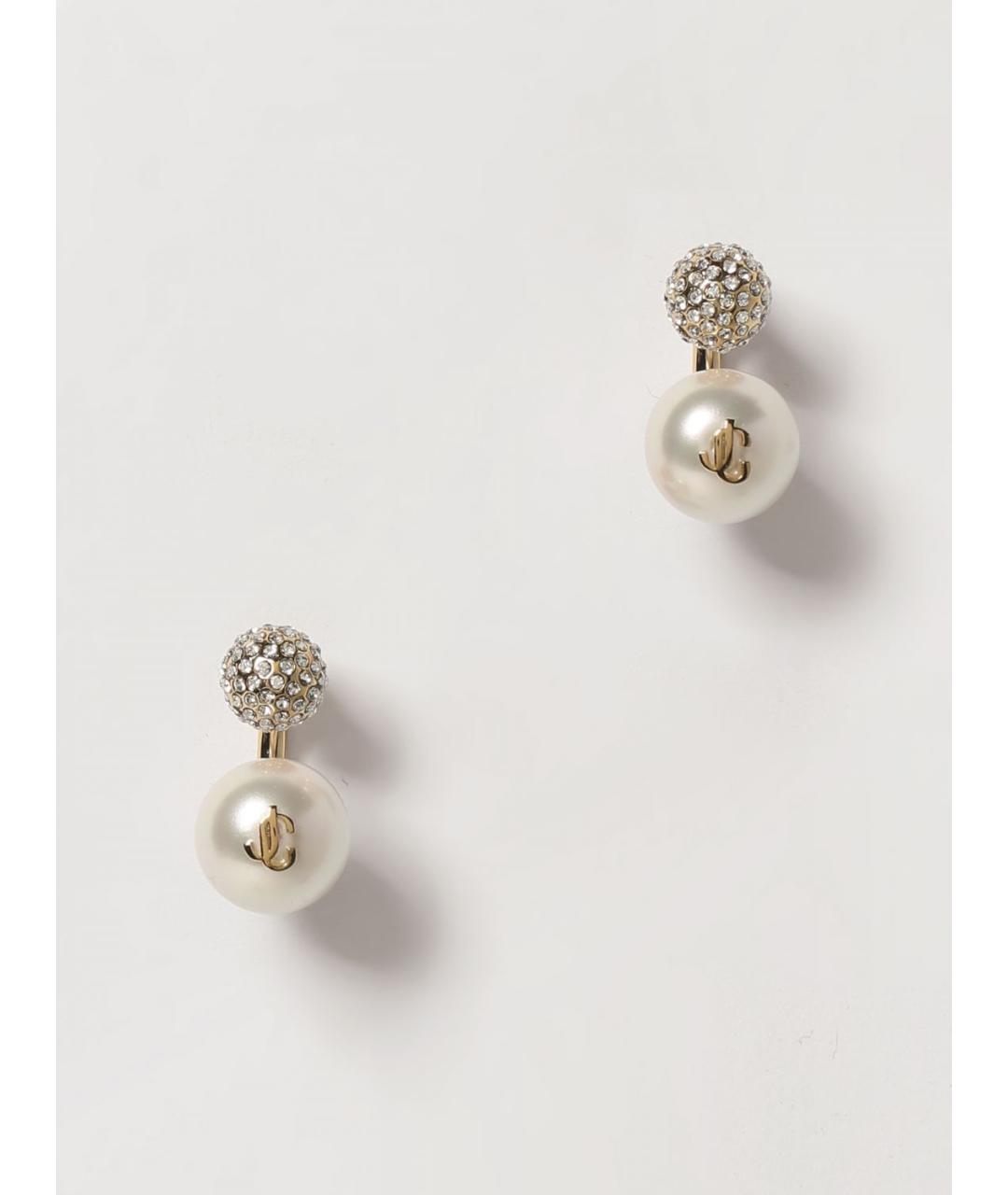 JIMMY CHOO Белые серьги, фото 3