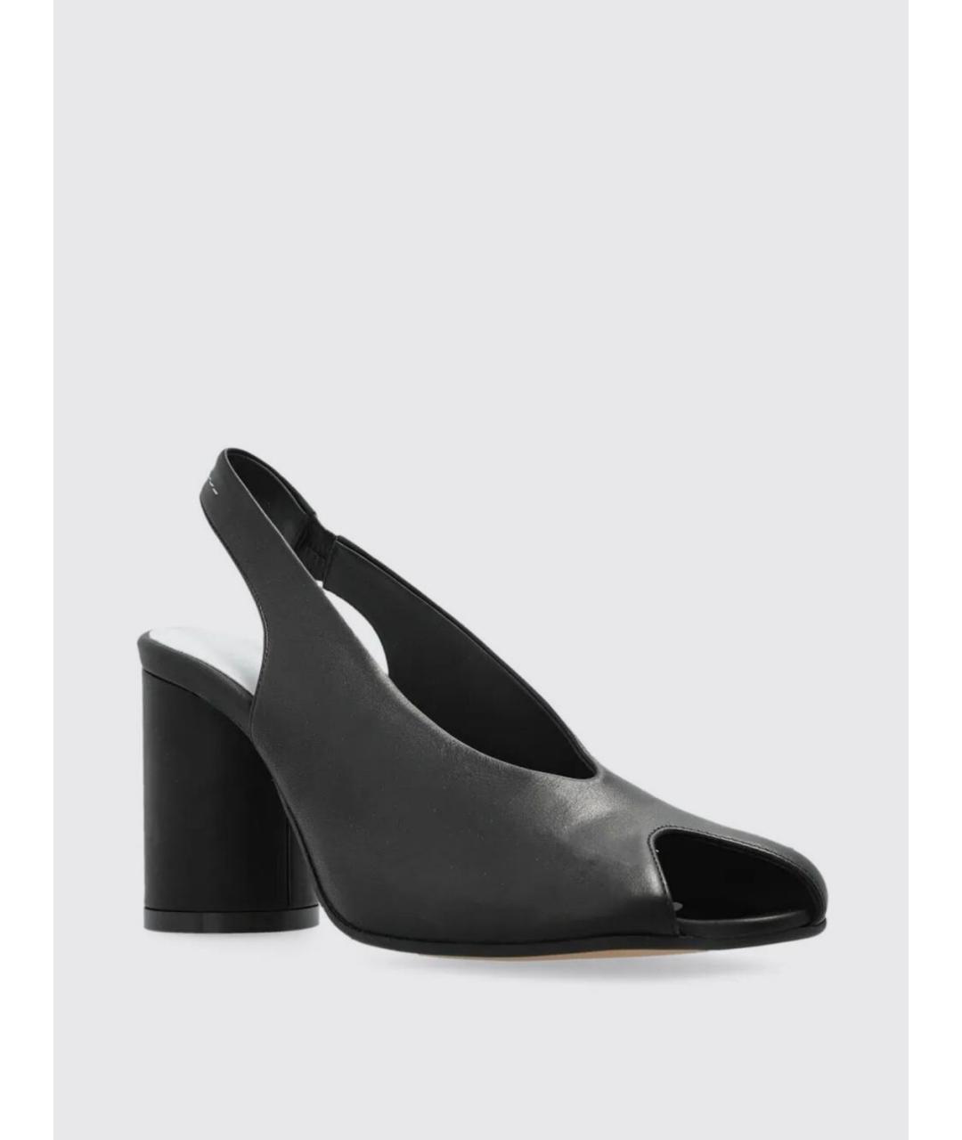 MM6 MAISON MARGIELA Черные кожаные туфли, фото 2