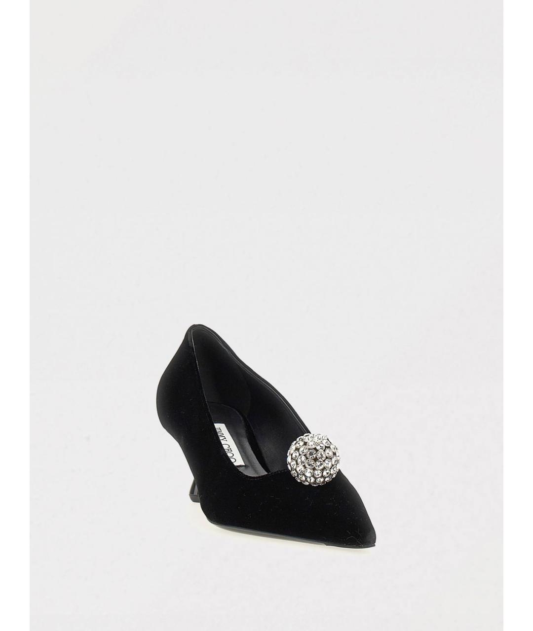 JIMMY CHOO Черные замшевые туфли, фото 2