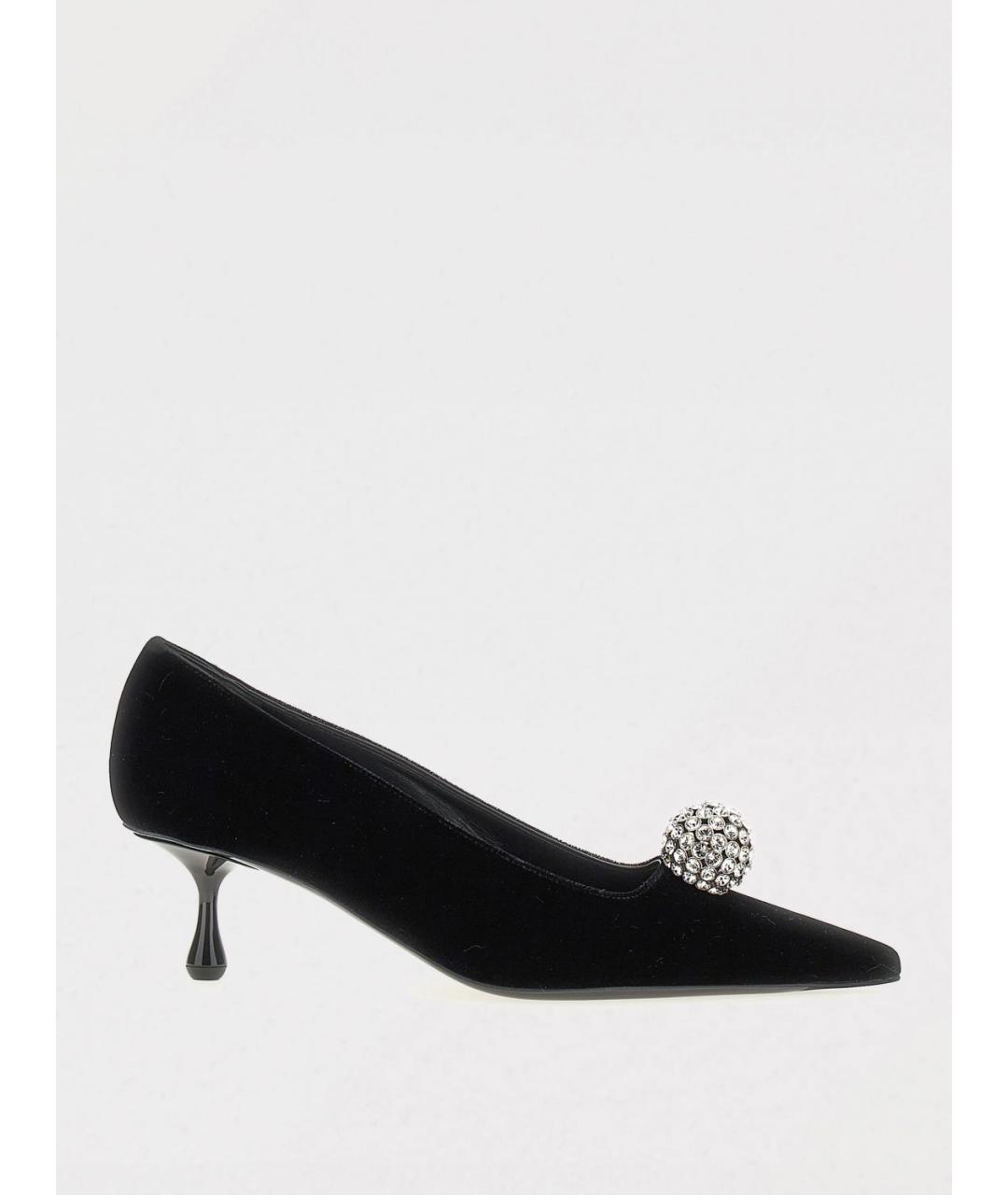 JIMMY CHOO Черные замшевые туфли, фото 5