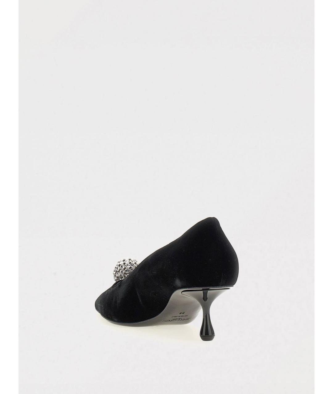 JIMMY CHOO Черные замшевые туфли, фото 3