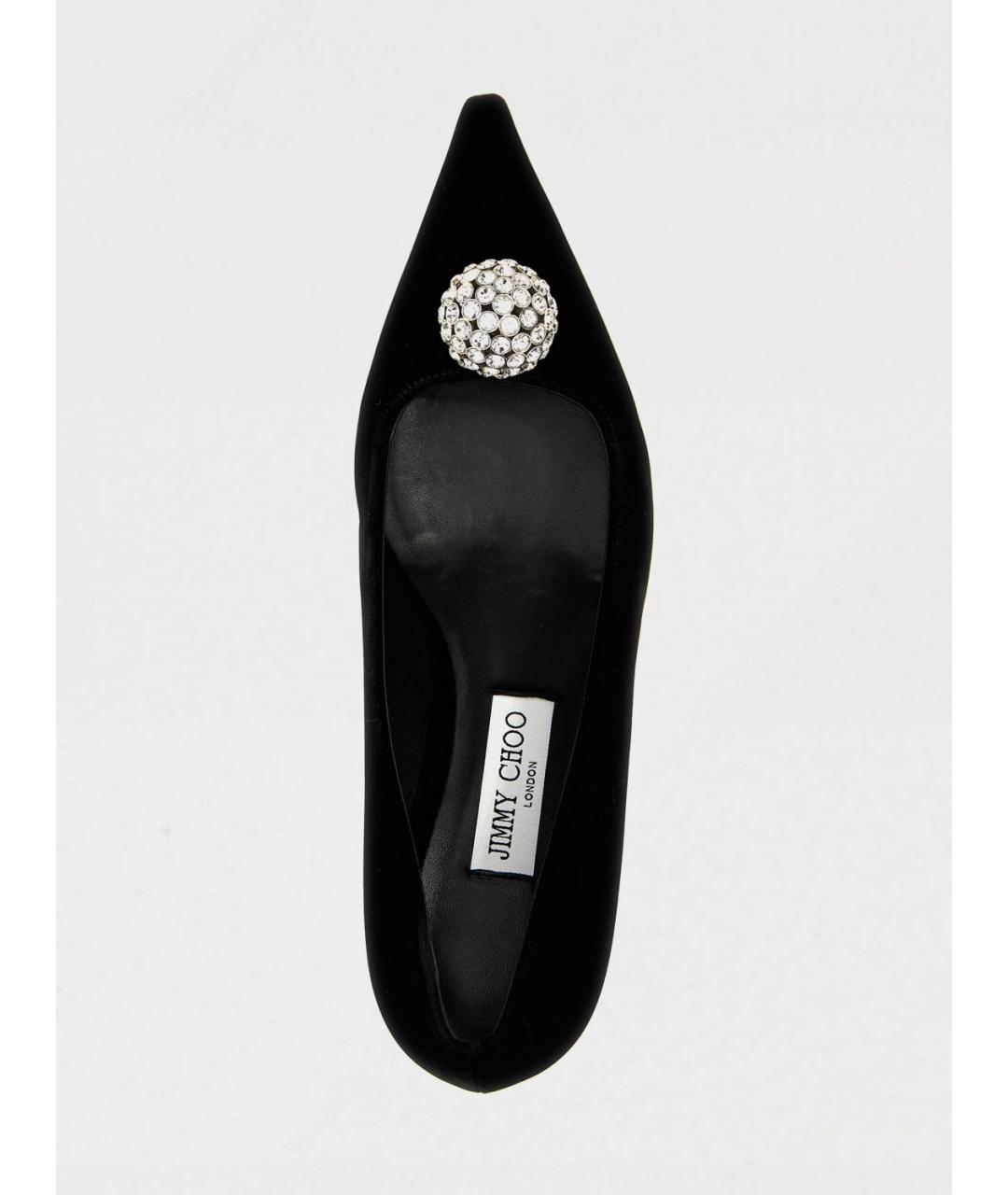 JIMMY CHOO Черные замшевые туфли, фото 4