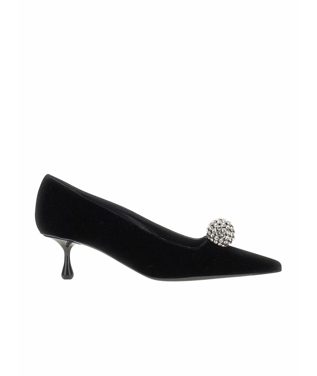 JIMMY CHOO Черные замшевые туфли, фото 1