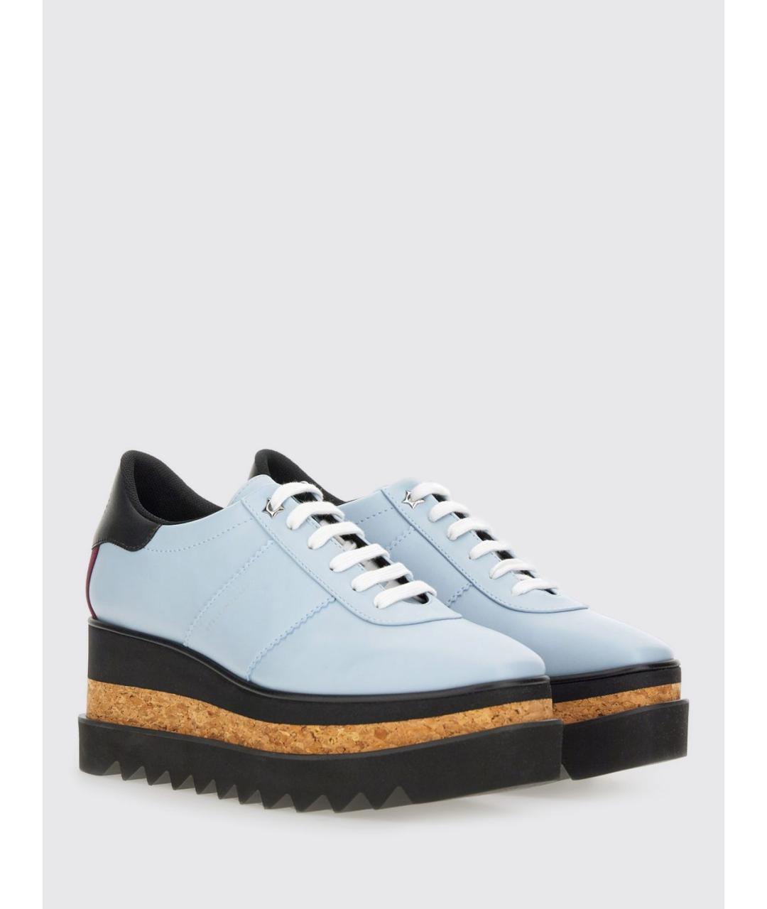 STELLA MCCARTNEY Голубые кеды из искусственной кожи, фото 2
