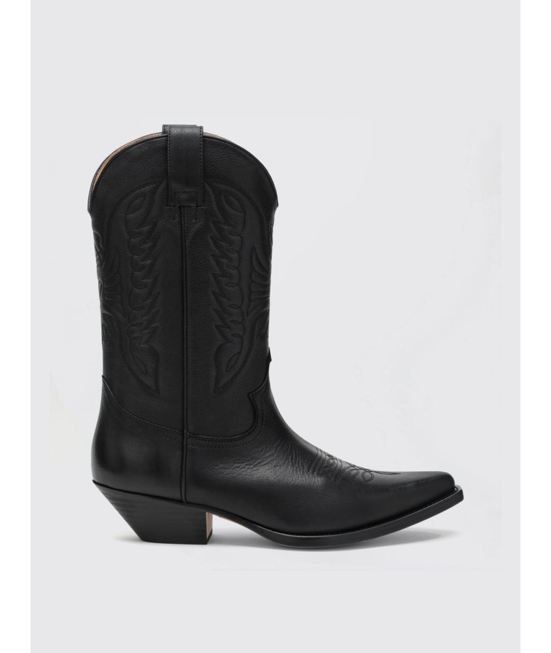 MM6 MAISON MARGIELA Черные кожаные высокие ботинки, фото 4
