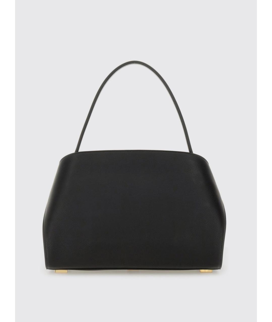FERRAGAMO Черная кожаная сумка тоут, фото 2