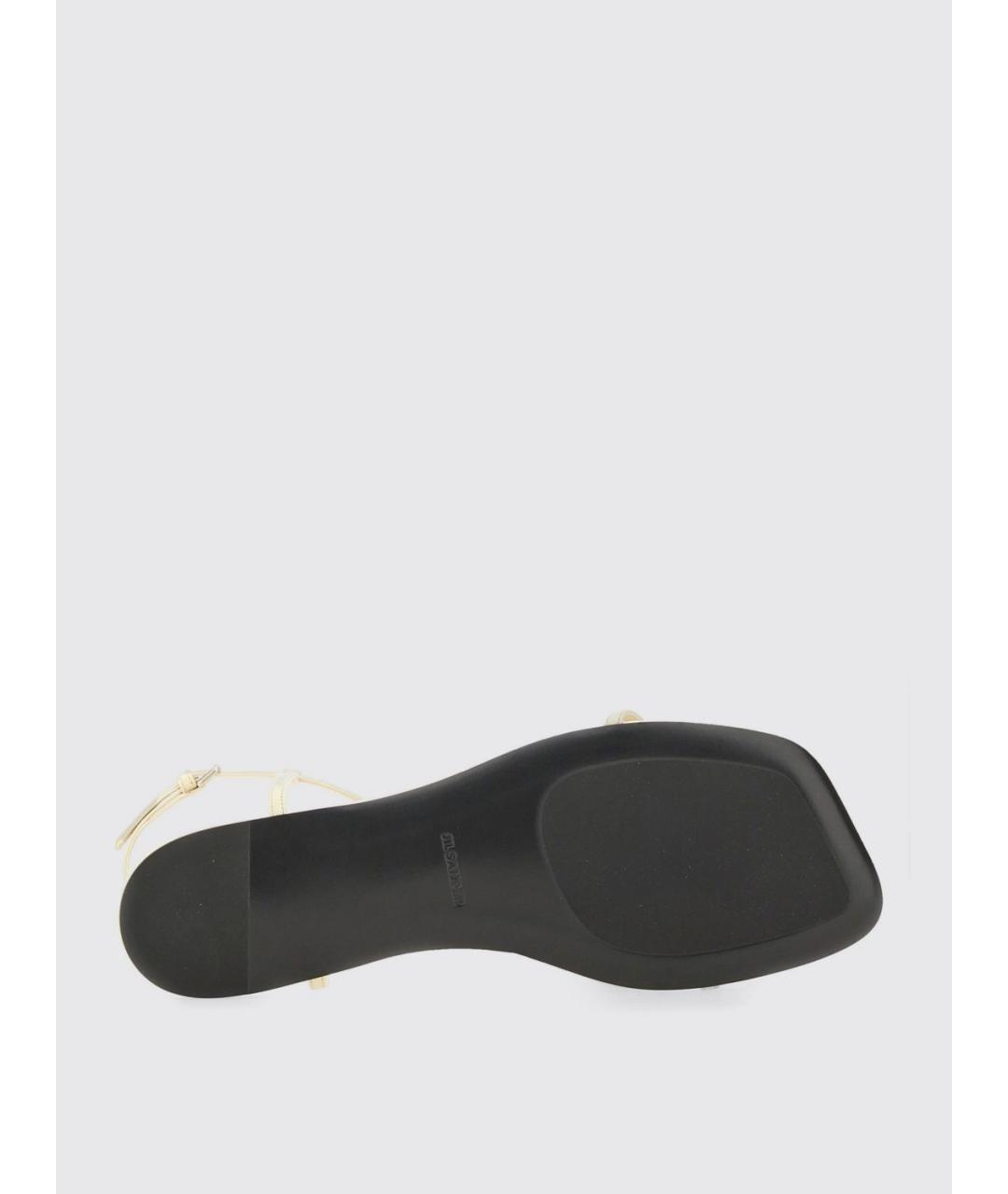 JIL SANDER Бежевые босоножки, фото 4