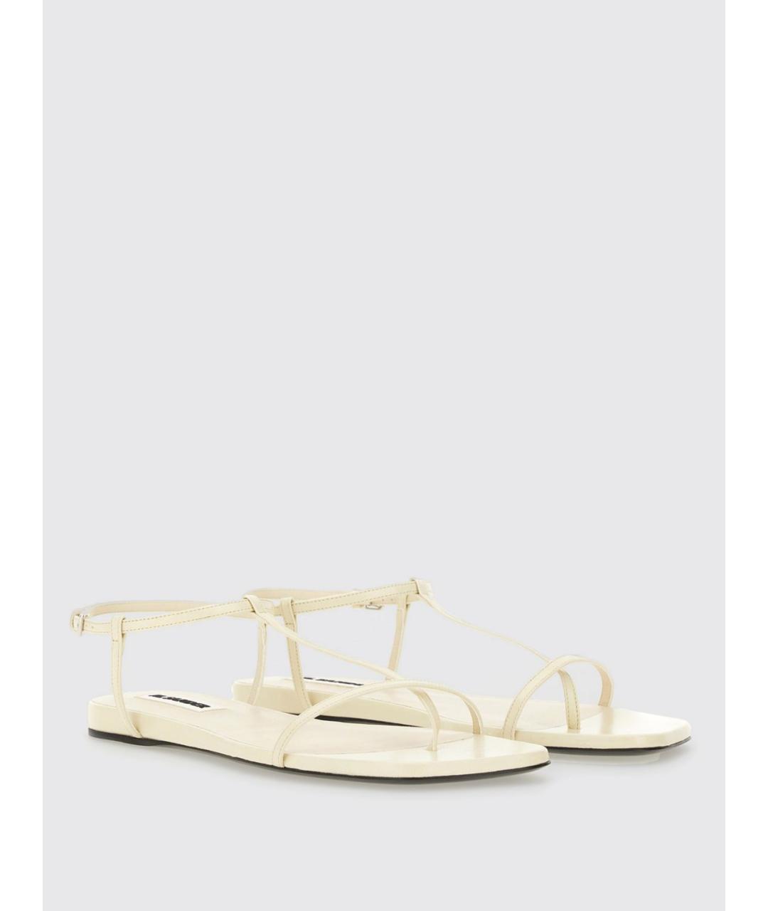 JIL SANDER Бежевые босоножки, фото 2