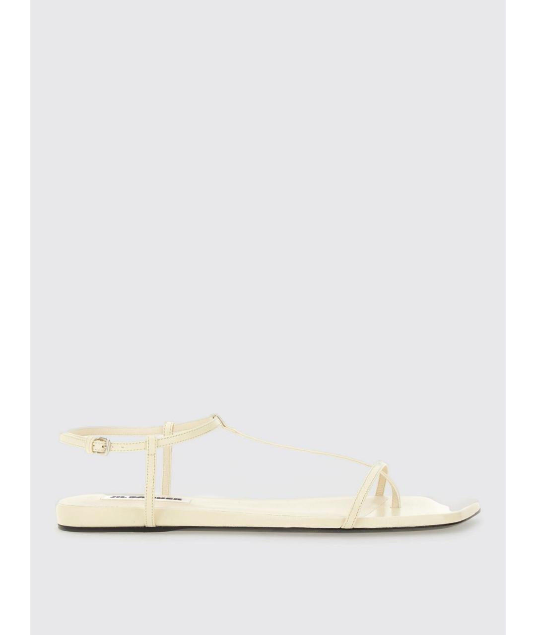 JIL SANDER Бежевые босоножки, фото 5