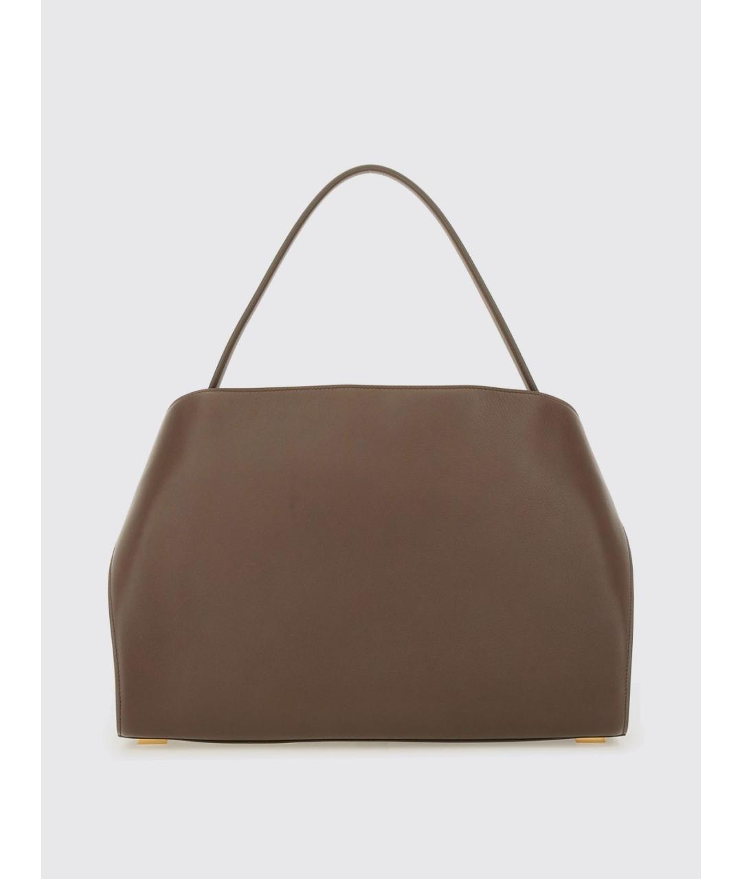 FERRAGAMO Коричневая кожаная сумка через плечо, фото 2