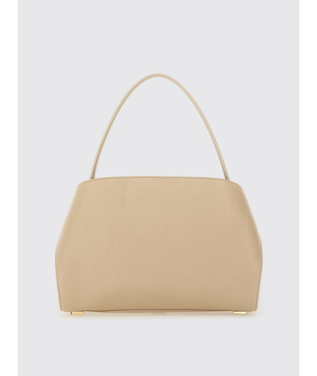 FERRAGAMO Бежевая кожаная сумка через плечо, фото 2