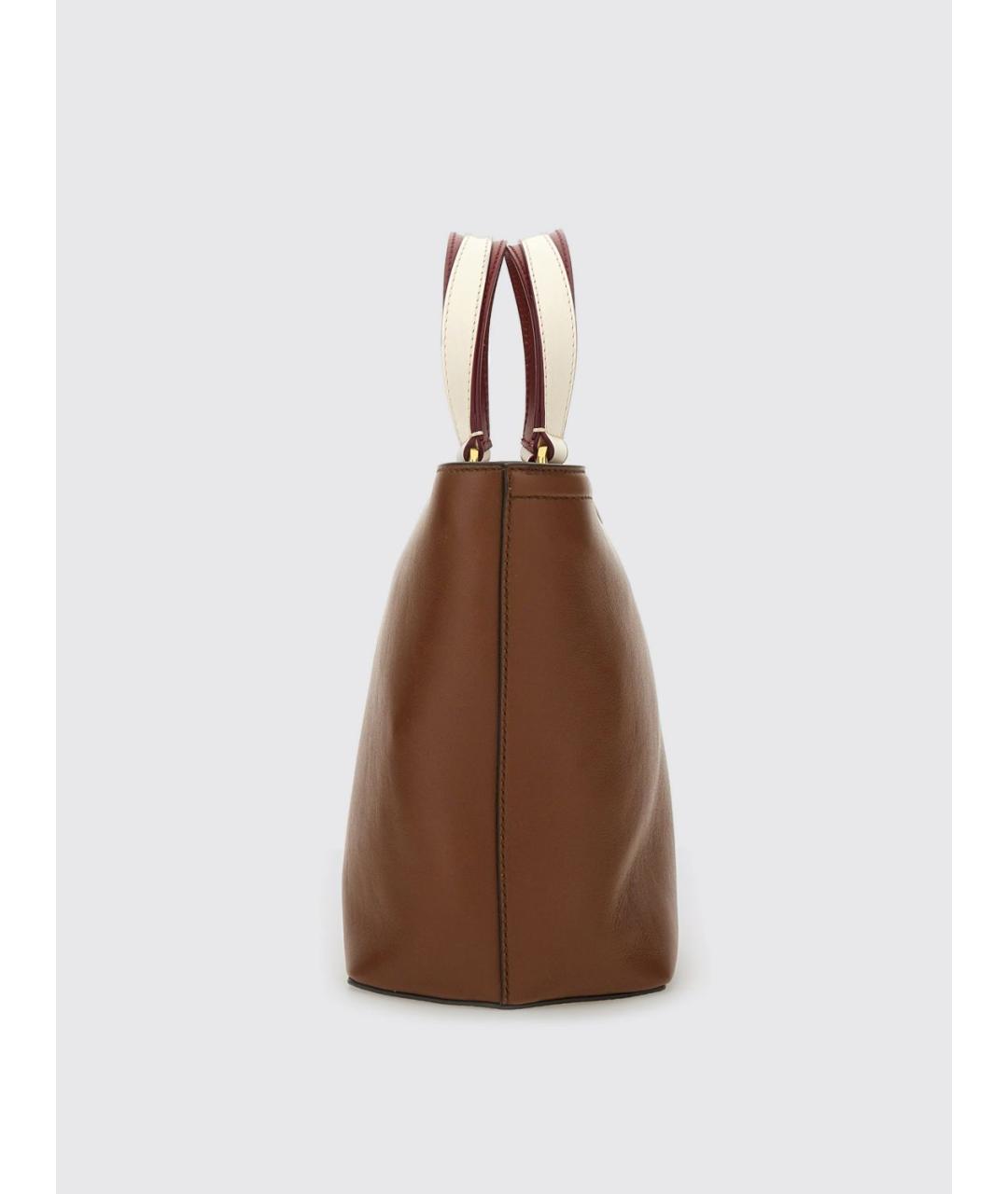 BALLY Коричневая кожаная сумка тоут, фото 4