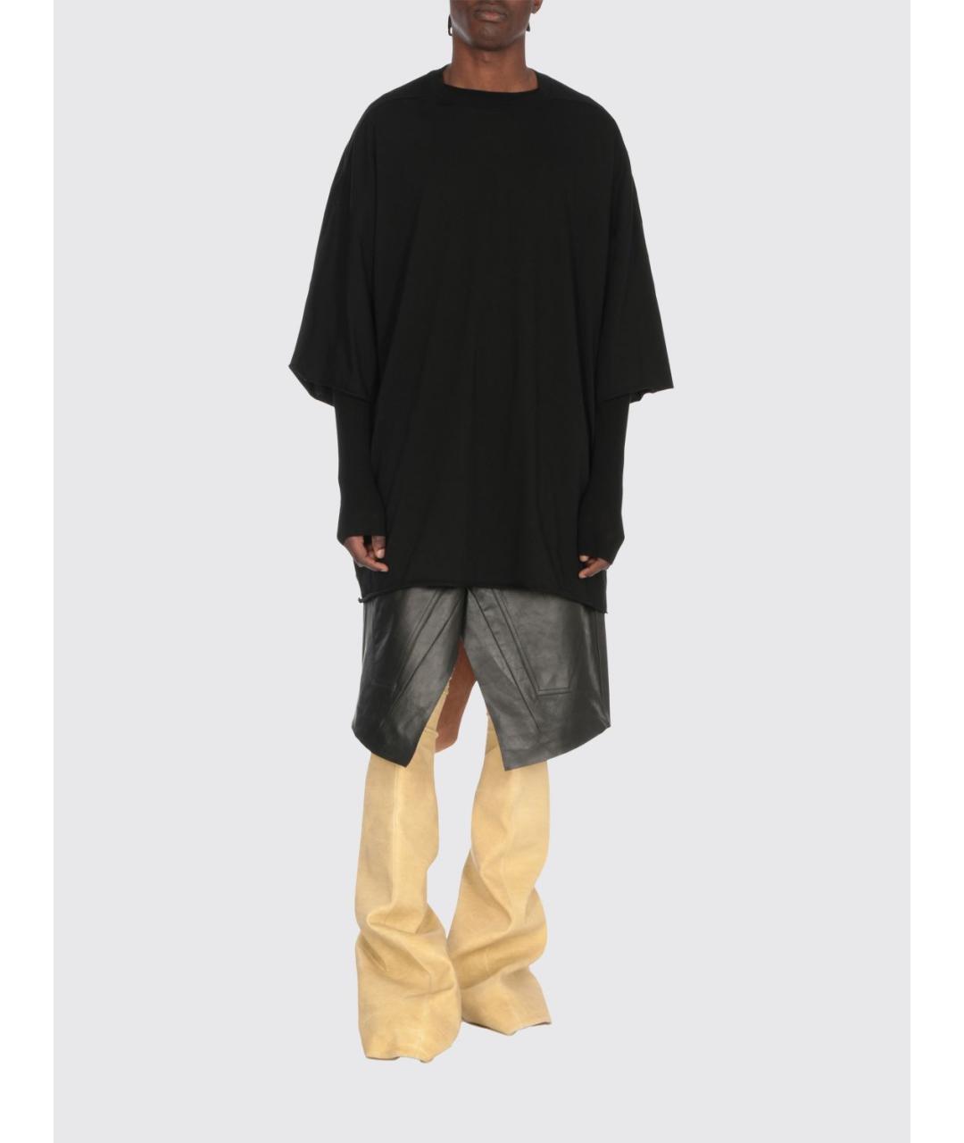RICK OWENS DRKSHDW Бежевые кожаные высокие ботинки, фото 4