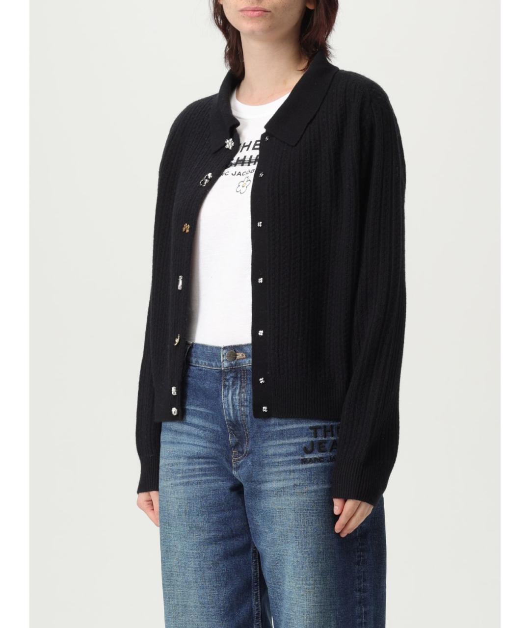 MARC JACOBS Черный шерстяной кардиган, фото 5